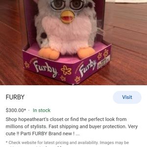 1998 Original Electronic Furby Tiger